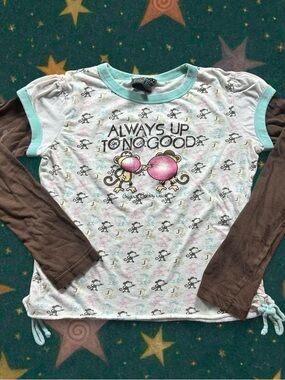 Vintage Bobby Jack Y2k Layered Baby Tee